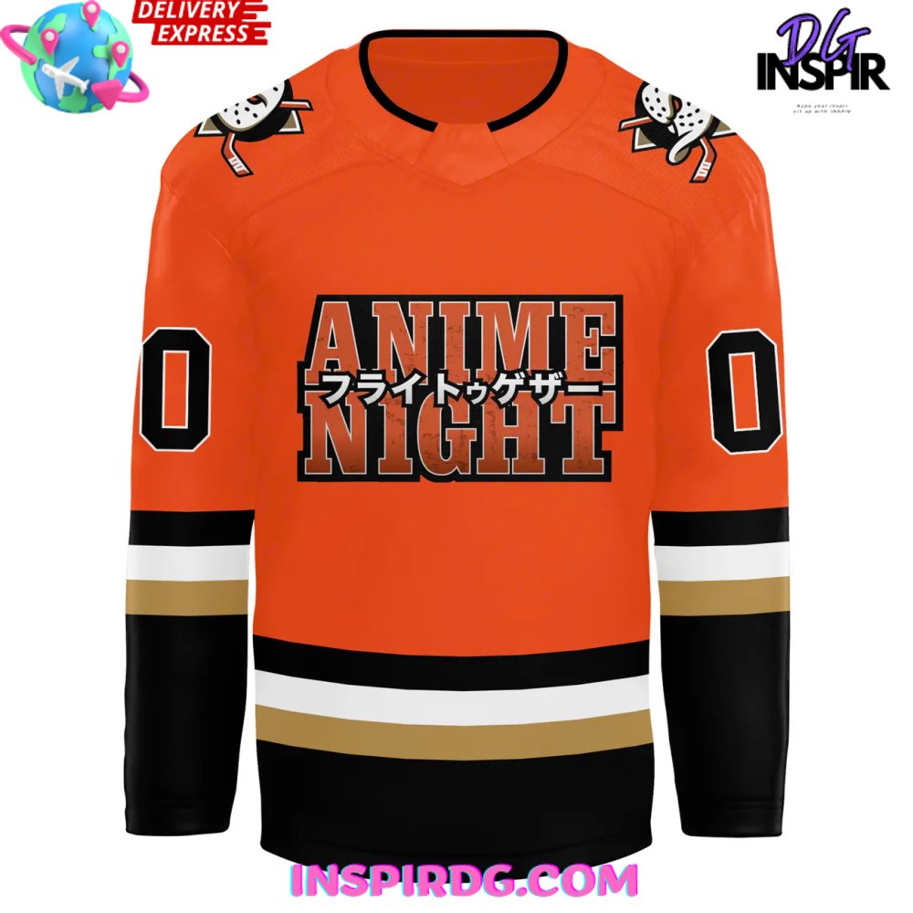 Anaheim Ducks Anime Night 2025 Hockey Jersey