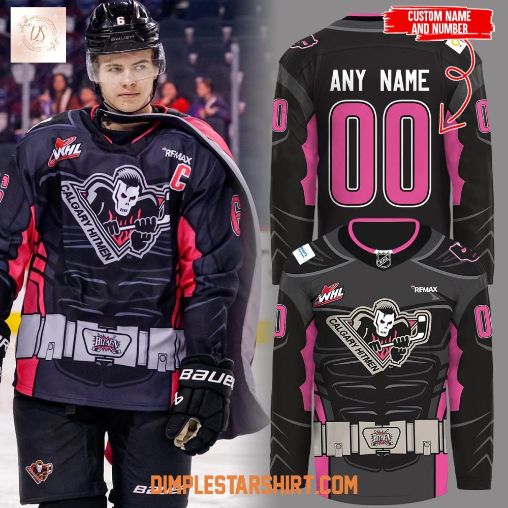 Calgary Hitmen Be A Superhero Hockey Jersey
