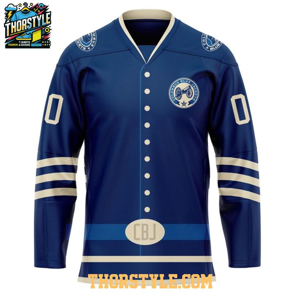 Columbus Blue Jackets 2026 Military Appreciation Personalized Hockey Jersey