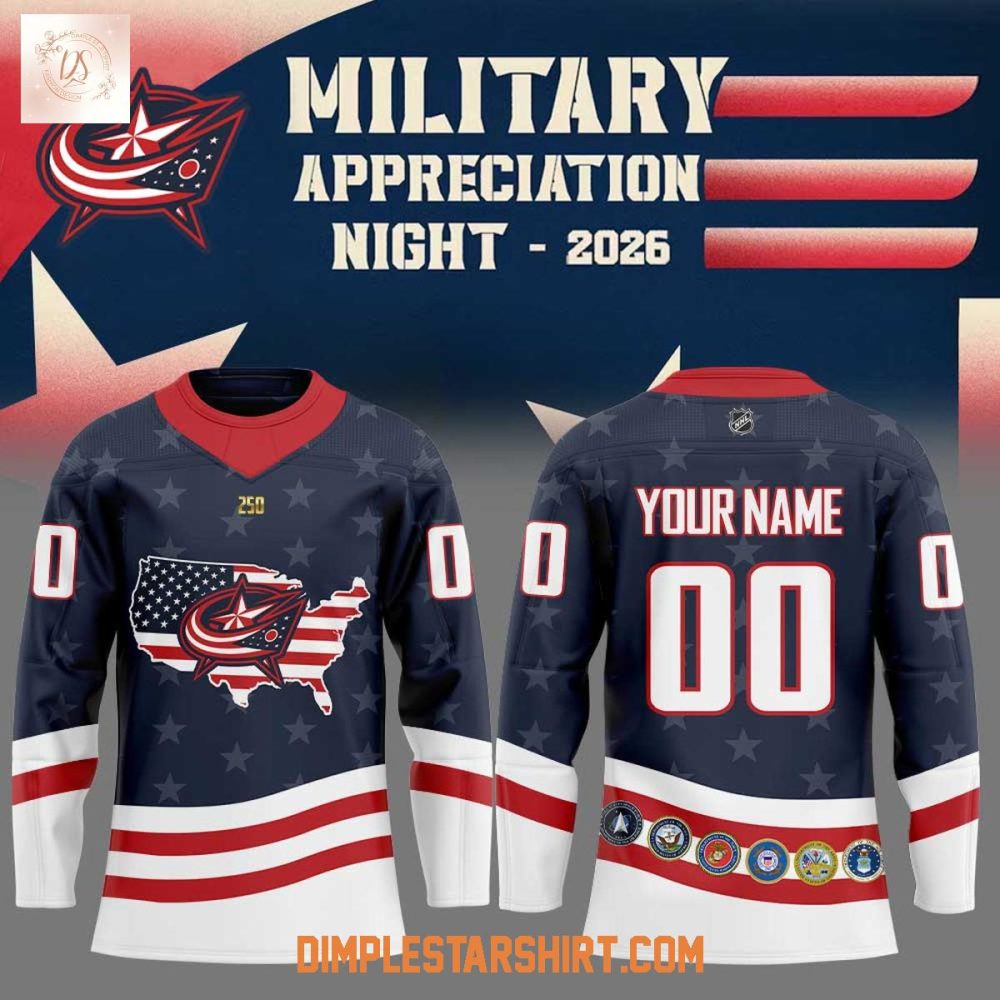 Columbus Blue Jackets Military Appreciation Night 2026 Hockey Jersey