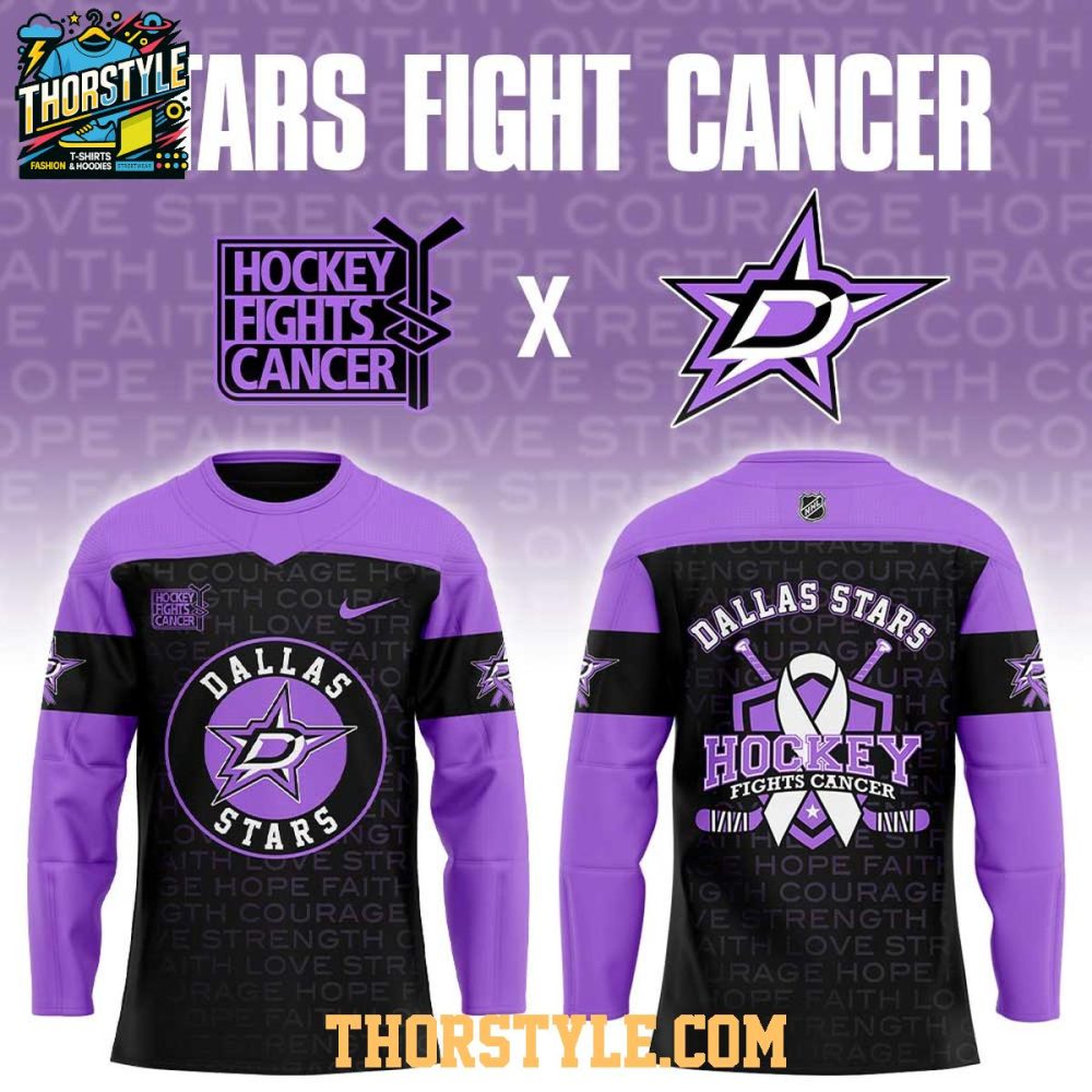 Dallas Stars Fights Cancer 2026 Night Personalized Hockey Jersey