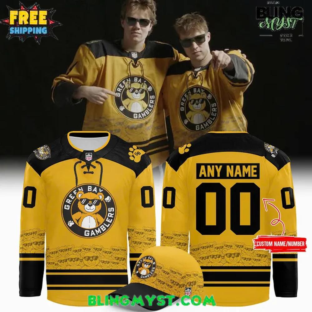 Green Bay Gamblers 2026 Teddy Bear Limited Hockey Jersey