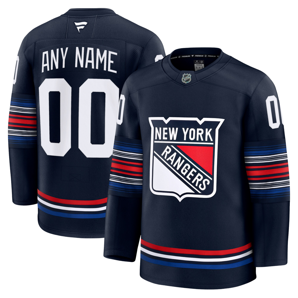 Customizable New York Rangers 2024 Fanatics Premium Official NHL THIRD ALTERNATE Jersey