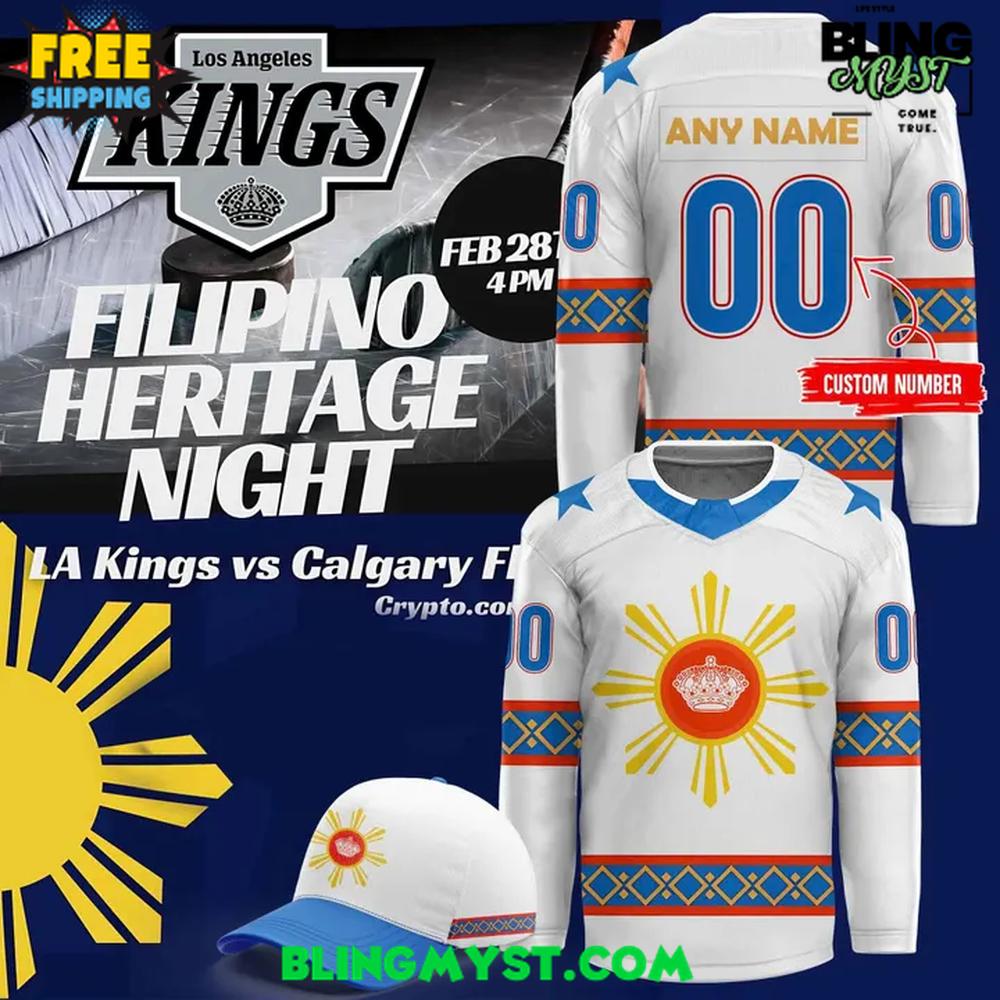 Los Angeles Kings Filipino Heritage Night 2026 Hockey Jersey