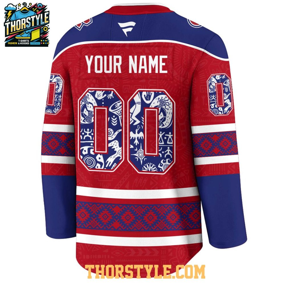 Montreal Canadiens Indigenous People Holiday 2025 Personalized Hockey Jersey