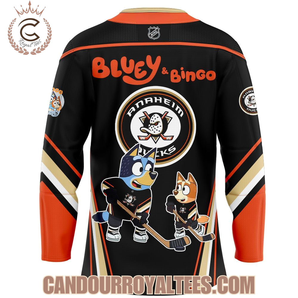 Anaheim Ducks Bluey And Bingo Jersey