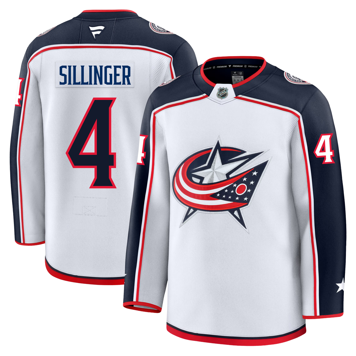 Cole Sillinger Columbus Blue Jackets Fanatics Premium Away Jersey