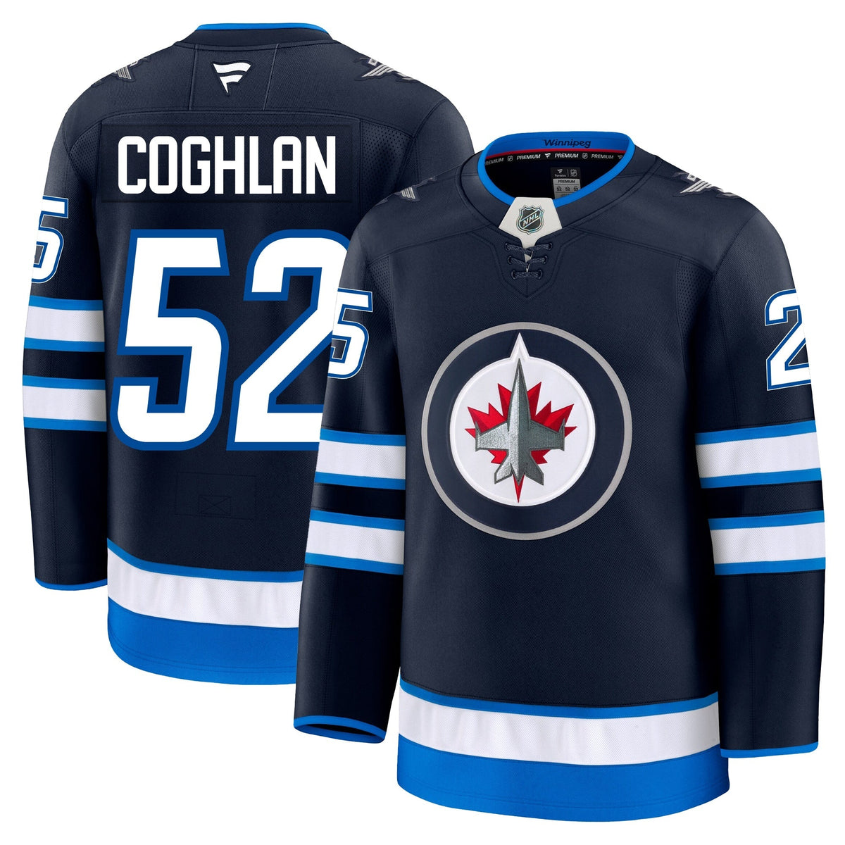 Dylan Coghlan Winnipeg Jets Fanatics Premium Home Jersey