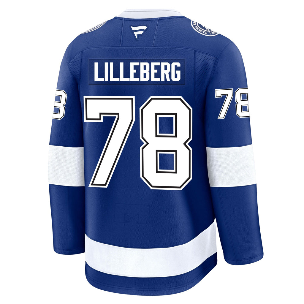 Emil Lilleberg Tampa Bay Lightning Fanatics Premium Home Jersey