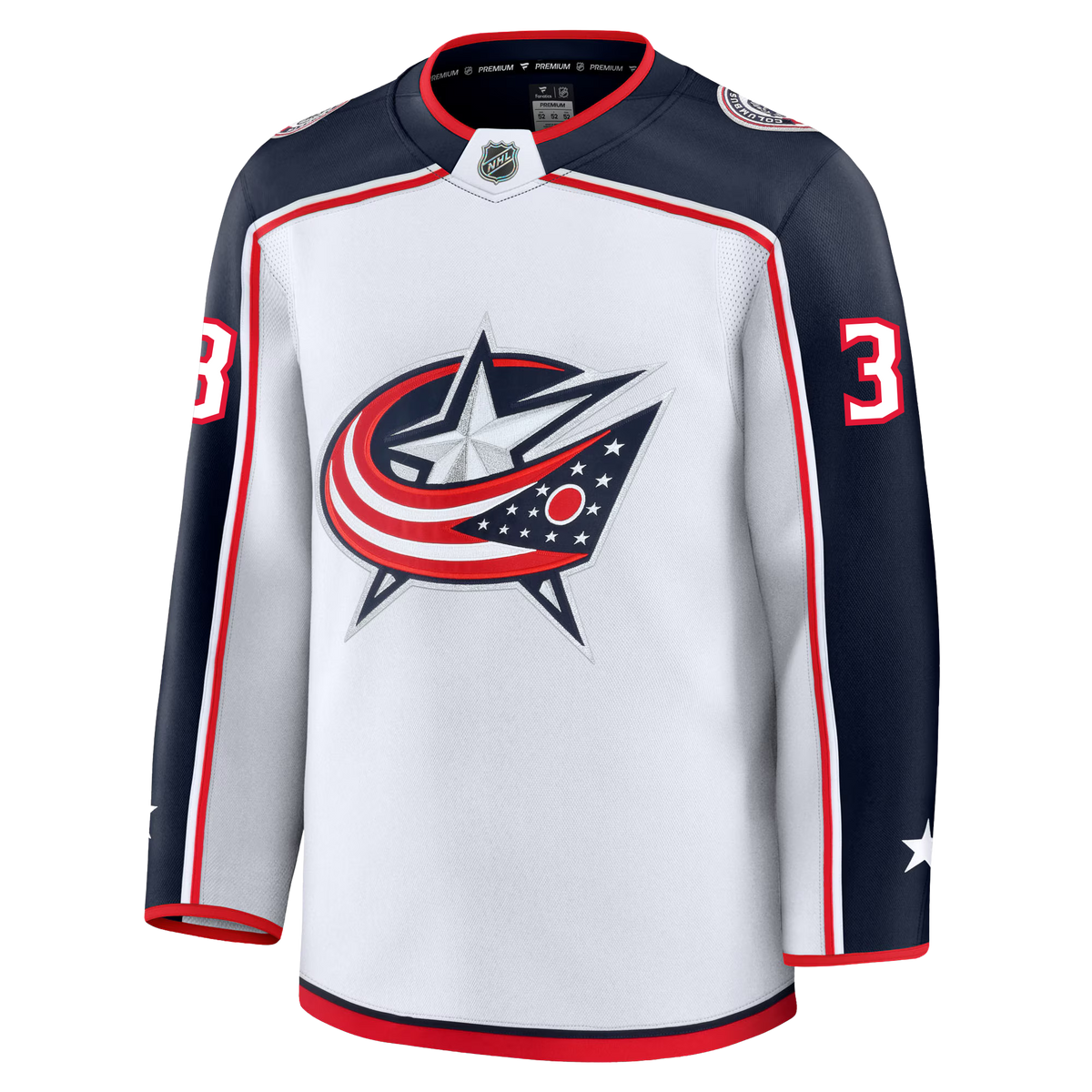 Jack Johnson Columbus Blue Jackets Fanatics Premium Away Jersey