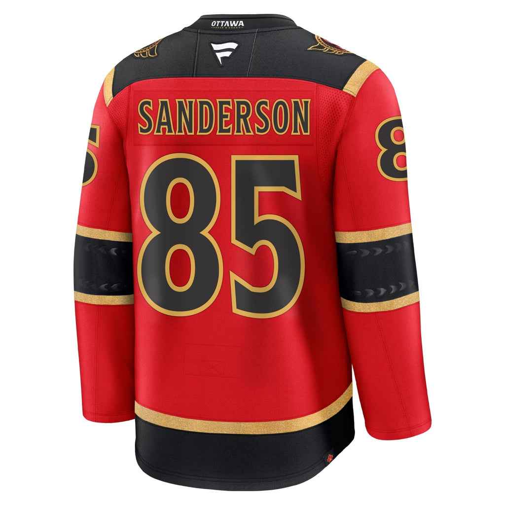 Jake Sanderson Ottawa Senators Fanatics Alternate Premium Jersey