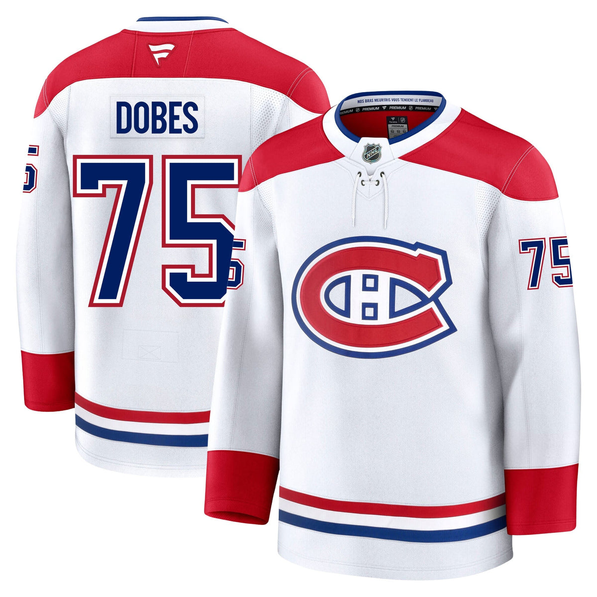 Jakub Dobes Montreal Canadiens Fanatics Premium Away Jersey