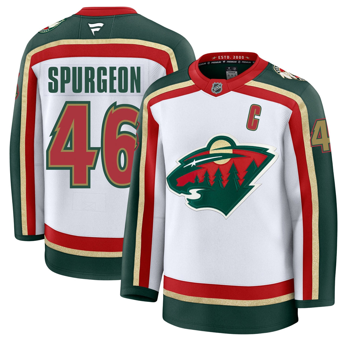 Jared Spurgeon Minnesota Wild Fanatics Alternate Premium Jersey