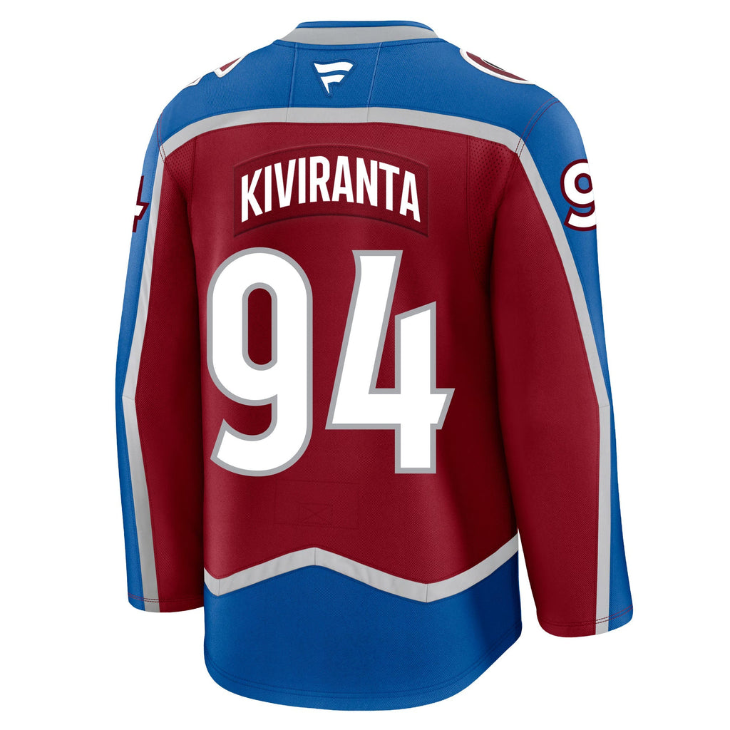 Joel Kiviranta Colorado Avalanche Fanatics Premium Home Jersey