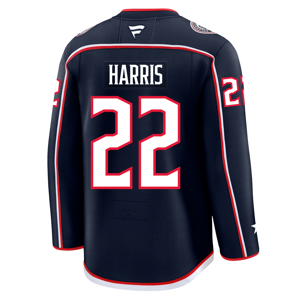 Jordan Harris Columbus Blue Jackets Fanatics Premium Home Jersey
