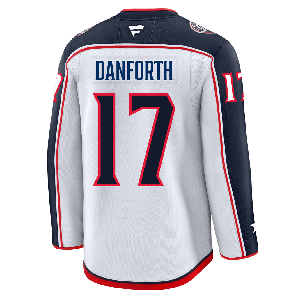 Justin Danforth Columbus Blue Jackets Fanatics Premium Away Jersey