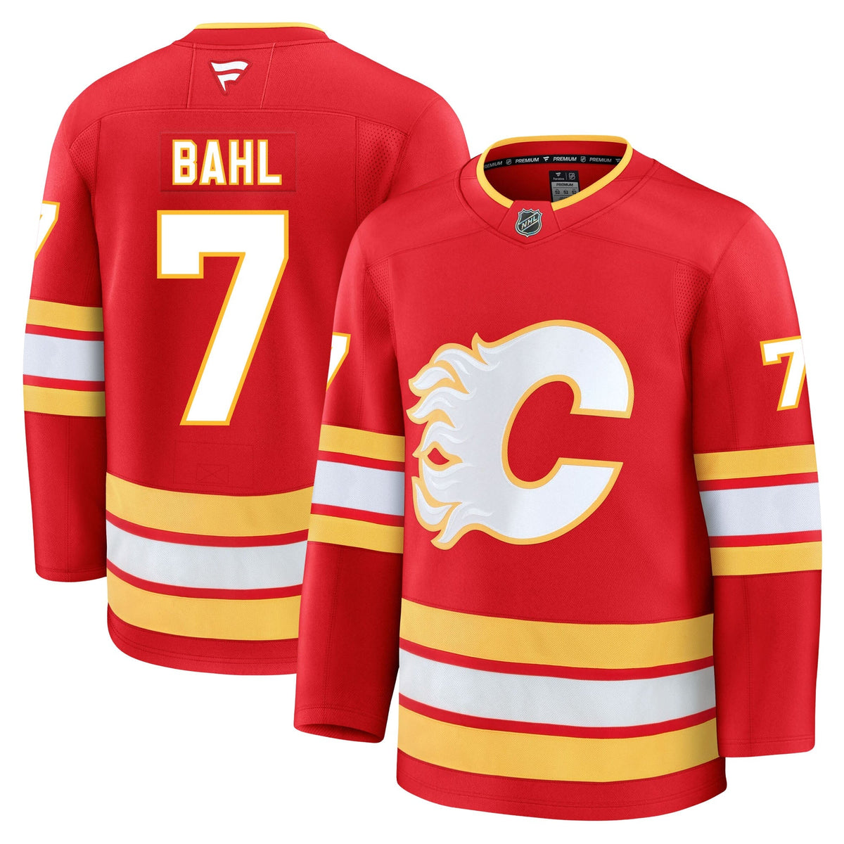 Kevin Bahl Calgary Flames Fanatics Premium Home Jersey
