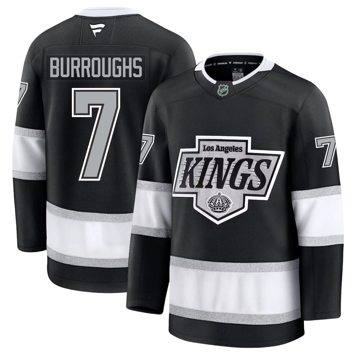Kyle Burroughs Los Angeles Kings Fanatics Premium Home Jersey