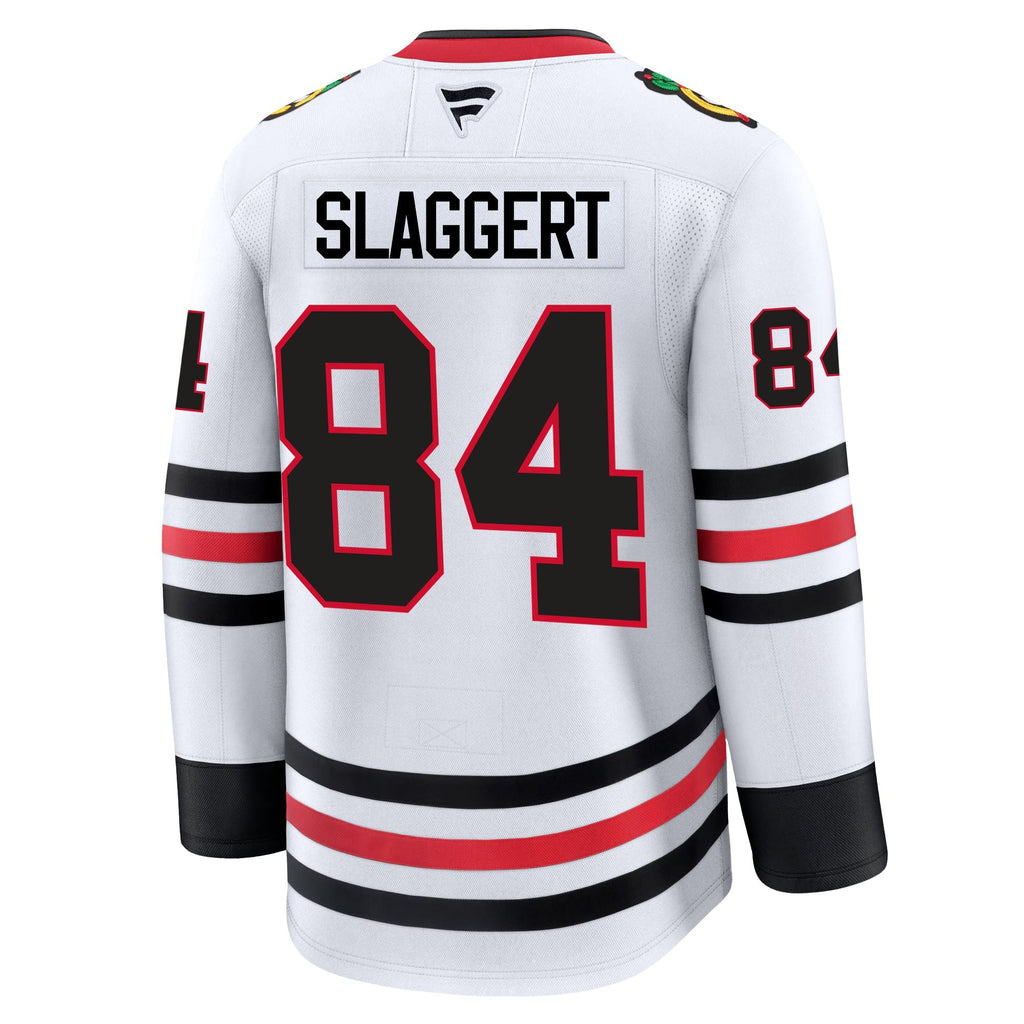 Landon Slaggert Chicago Blackhawks Fanatics Premium Away Jersey