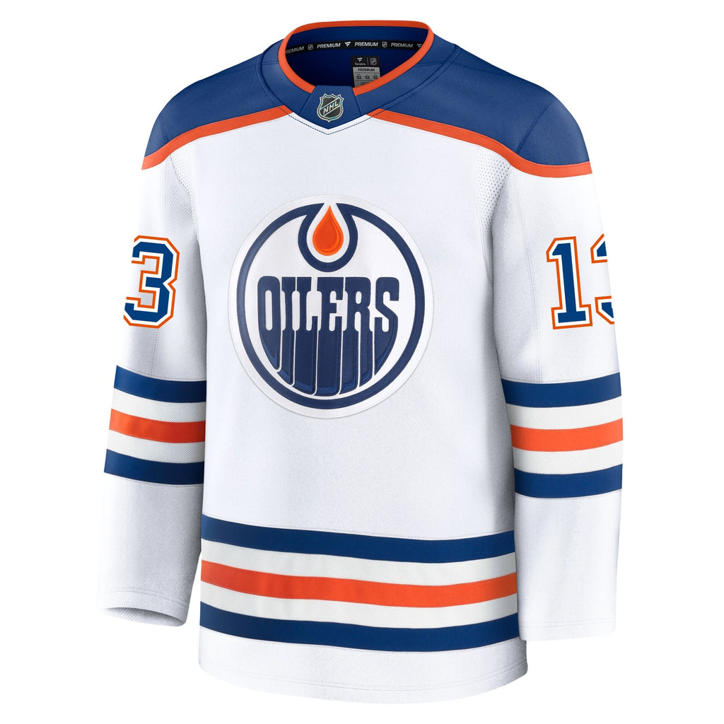 Mattias Janmark Edmonton Oilers Fanatics Premium Away Jersey