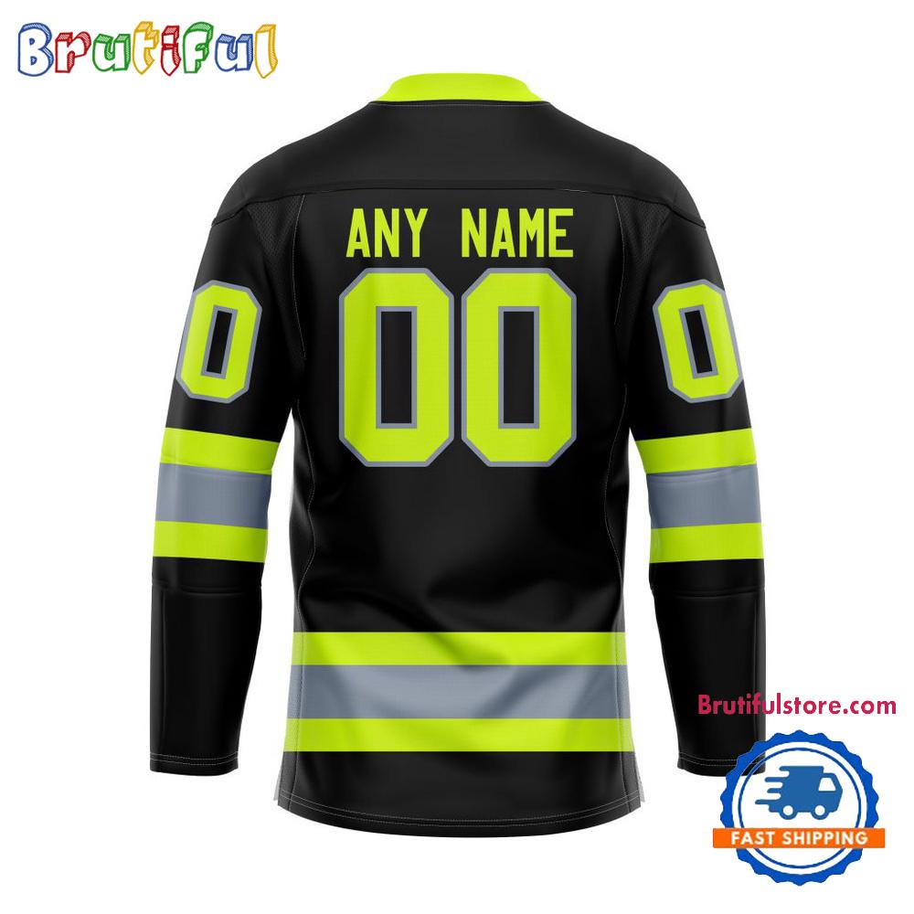 NHL Los Angeles Kings Honoring Firefighters Lace Hockey Jersey