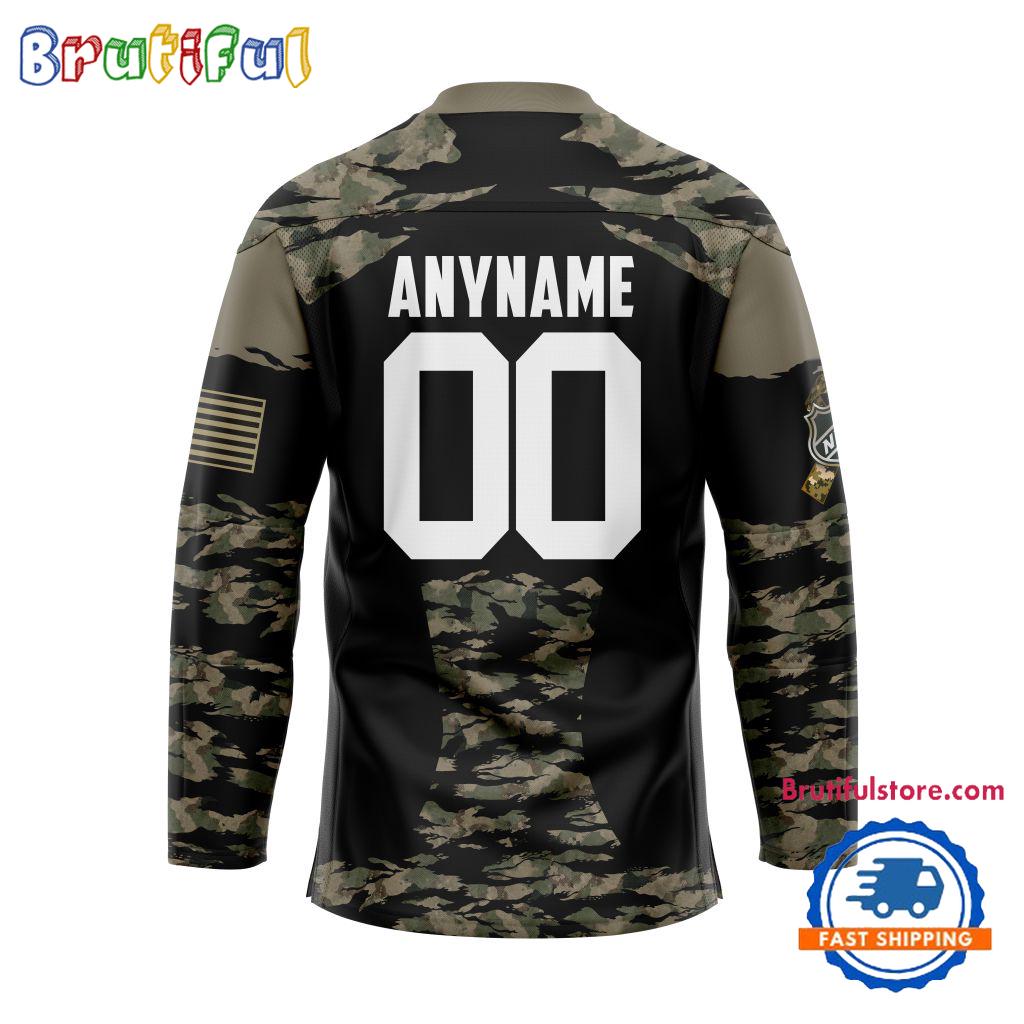 NHL Tampa Bay Lightning Custom Honoring Veterans Camo Hockey Jersey