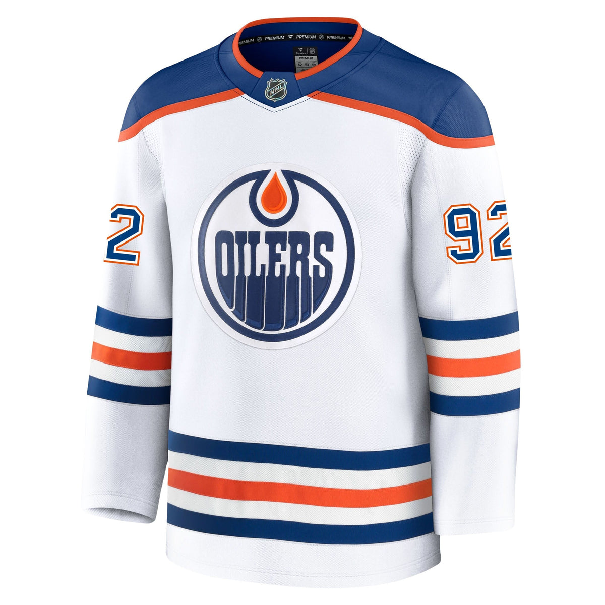 Vasily Podkolzin Edmonton Oilers Fanatics Premium Away Jersey