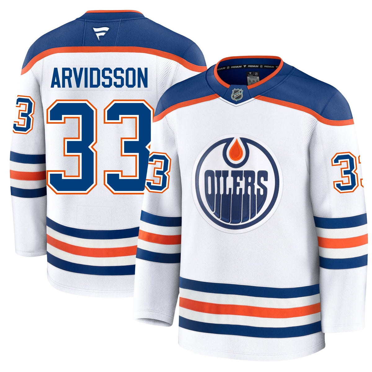 Viktor Arvidsson Edmonton Oilers Fanatics Premium Away Jersey